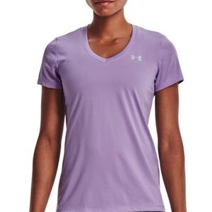 Under Armour Women's Lavender V-Neck Tee